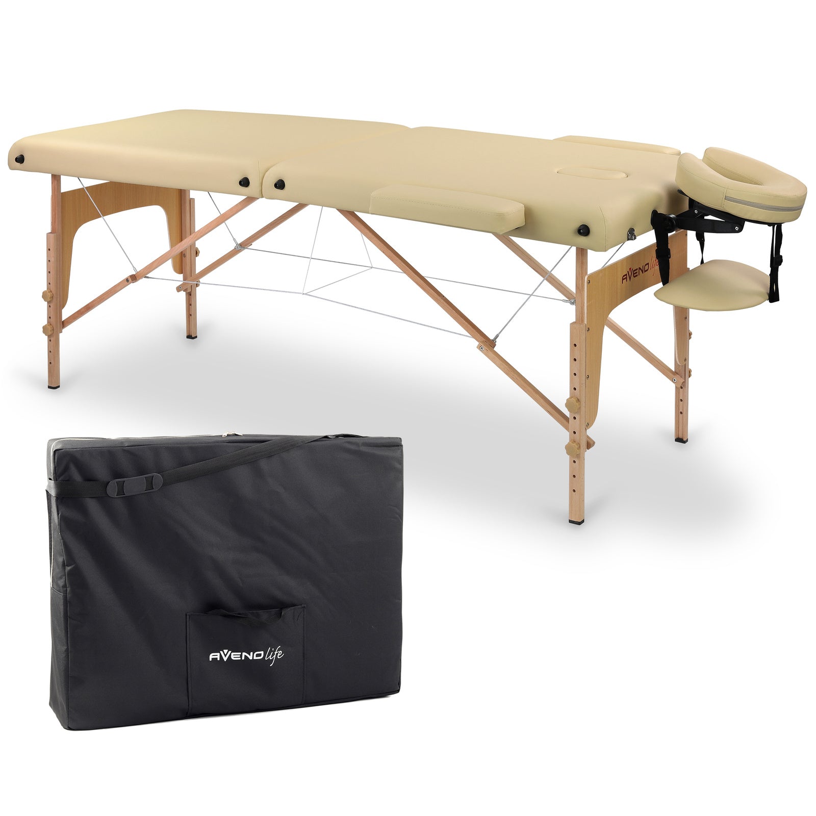 Massagetafel M11L Tweedelig Beige